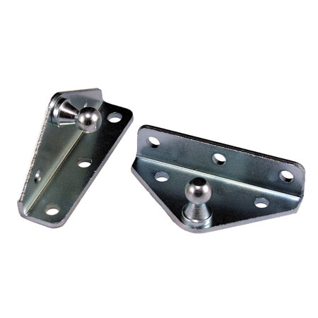 JR PRODUCTS JR Products BR-12553 Gas Spring Mounting Bracket - Angled, Pack of 2 BR-12553